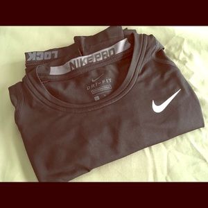Nike pro dri-fit black compression shirt large